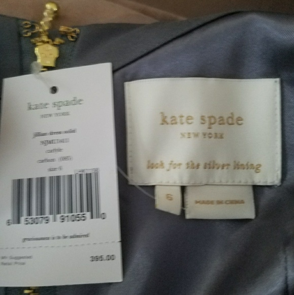 Kate spade grey/silver jillian bow dress - Picture 5 of 5